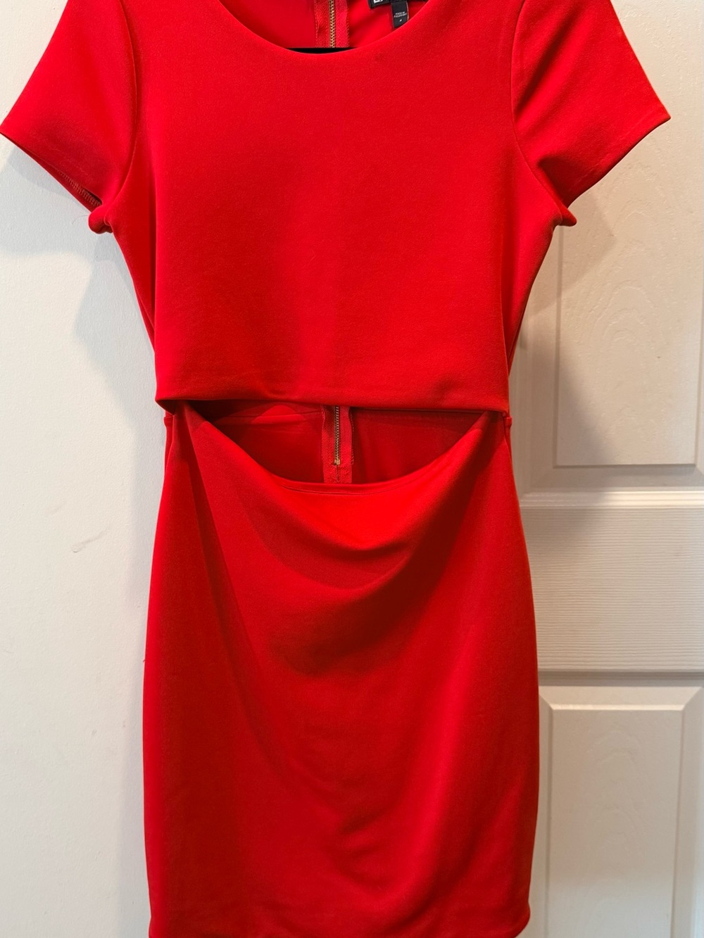 Express Red Cutout Party Dress